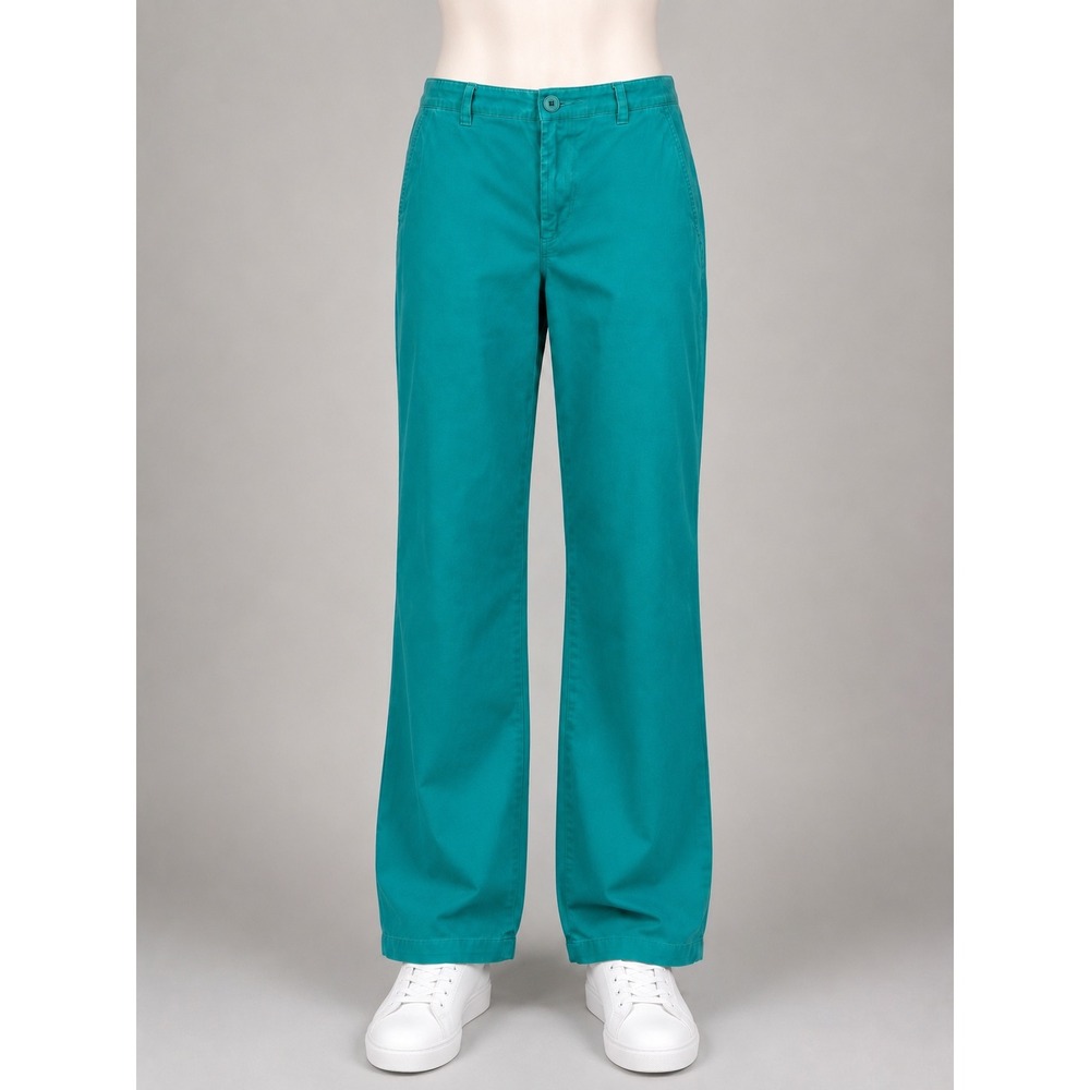 Your Best Fitted Clothes Regular Fit Chino Pants Emerald Green 100% Cotton 32x32